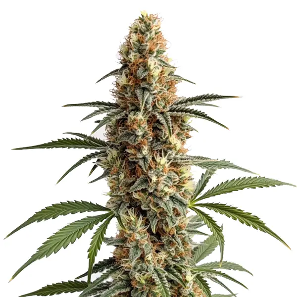 Mamba Negra cannabis strain with dense trichome-covered buds