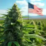 Close-Up of a Flowering Cannabis Plant