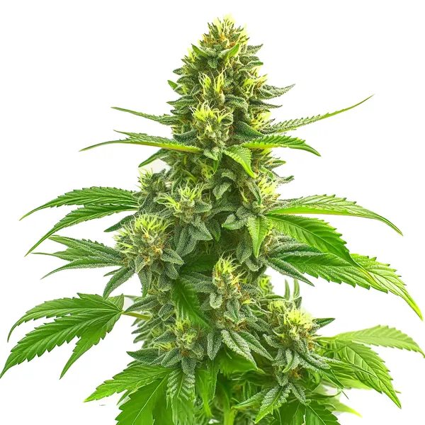 CBD Super Lemon Haze cannabis strain with green buds and citrus aroma