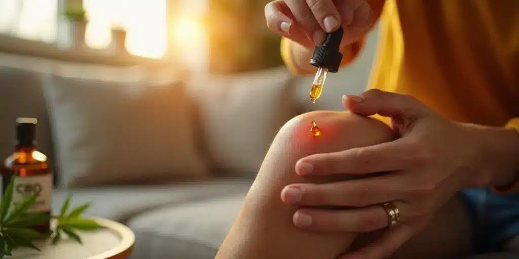 CBD Oil Application for Joint and Knee Relief