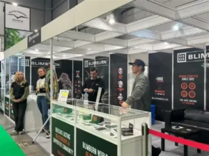 Attendees visit the Blimburn Seeds