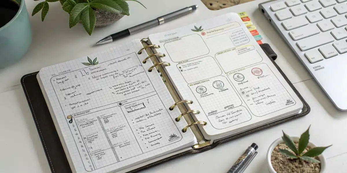 Open grow diary displaying detailed cultivation notes for LSD Auto, emphasizing a personal grow journey.