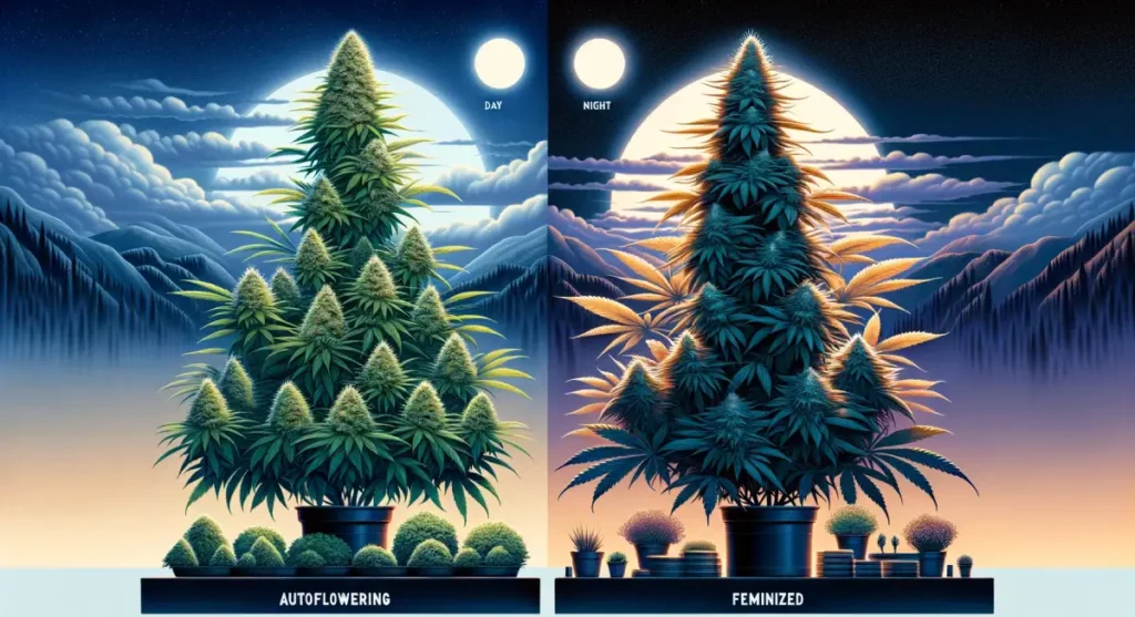 autoflower vs feminized weed