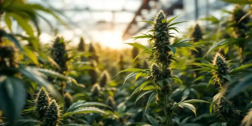 Low stress training (LST) on autoflower cannabis plants in indoor grow room