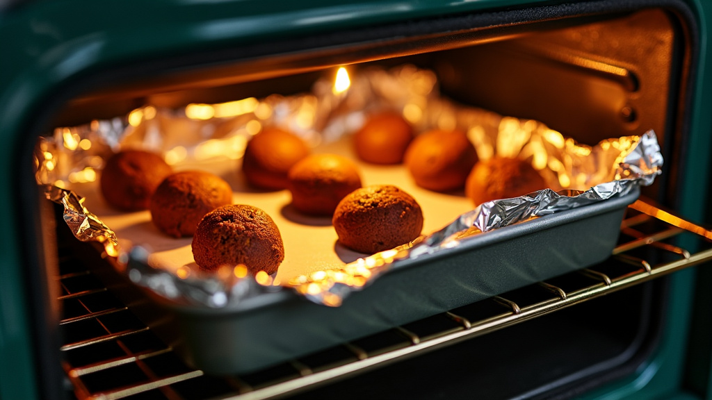 Firecracker edibles on a baking tray lined with foil, capturing the preparation process of Firecracker Edibles.