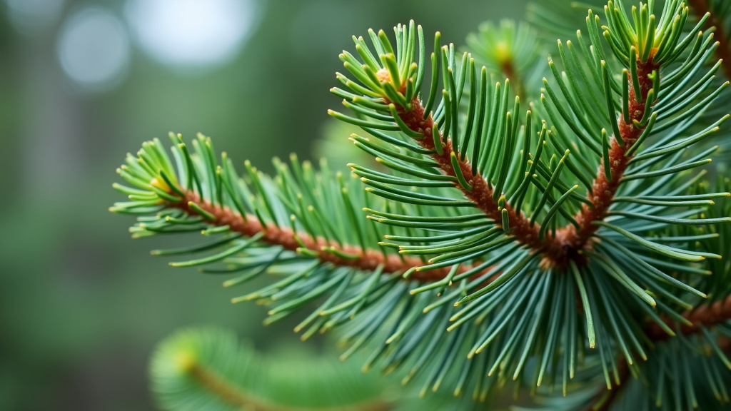 Close-up of fresh pine needles, illustrating the natural source of the pine terpene, pinene.