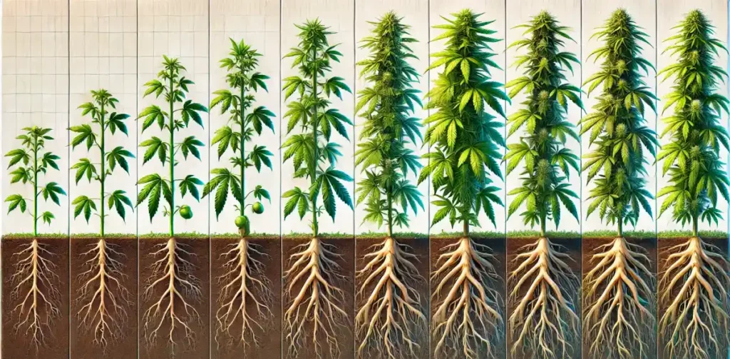 stages of clone growth Roots