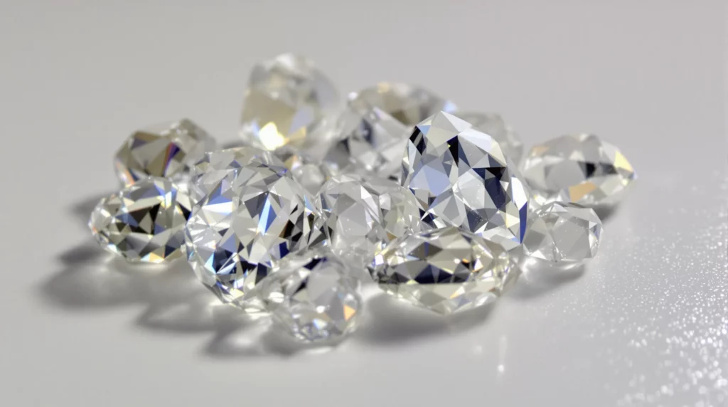 A close-up of THC diamond crystals ready to be smoked.