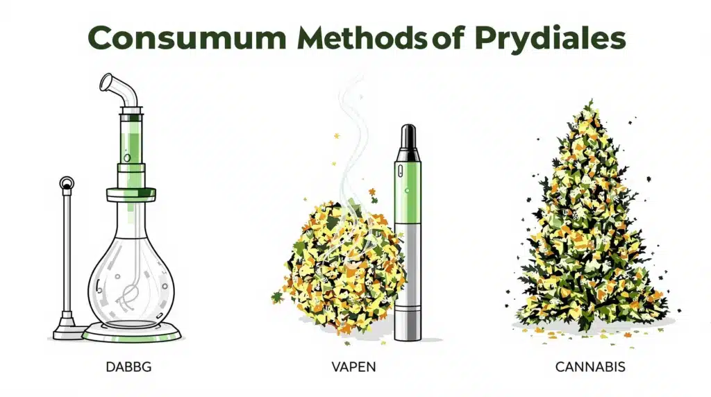 Different ways to consume marijuana crystals: Dabbing, vaping, and cannabis.