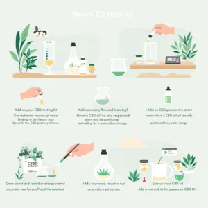Step-by-step guide for CBD potency testing at home using easy tools and methods, perfect for beginners.