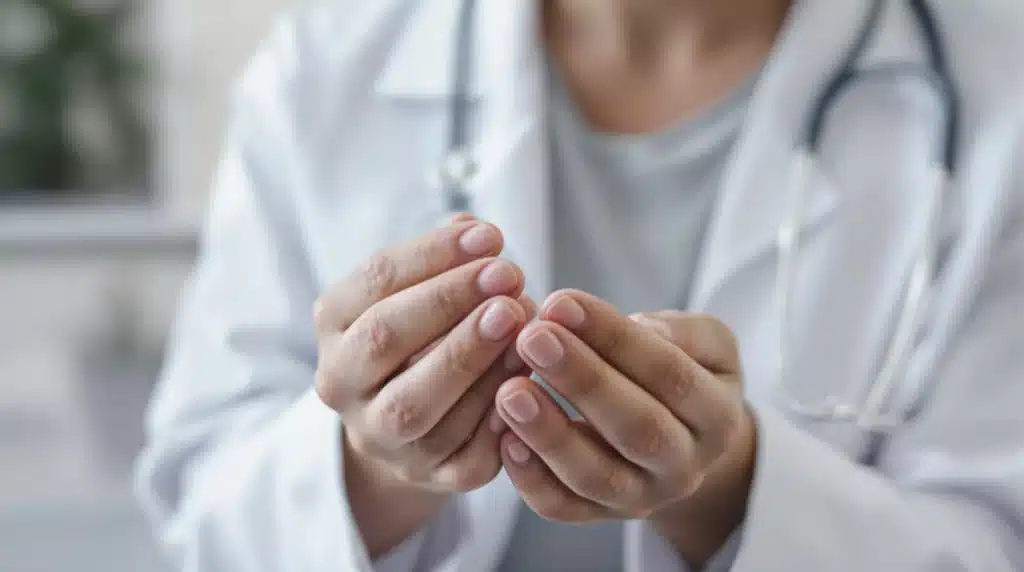 Doctor discussing combining CBD and antibiotics safely.