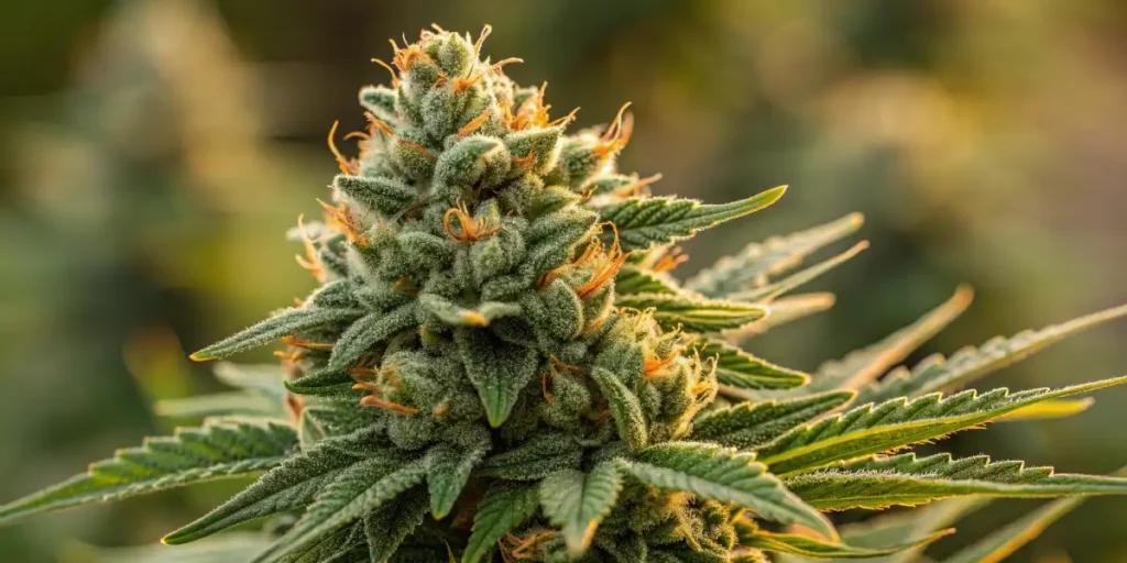 Close-up of Cannabis Plant in a Grow Room