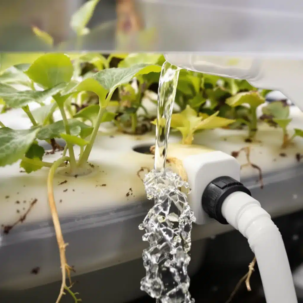 Hydroponics system diagram with labeled components for cannabis cultivation.