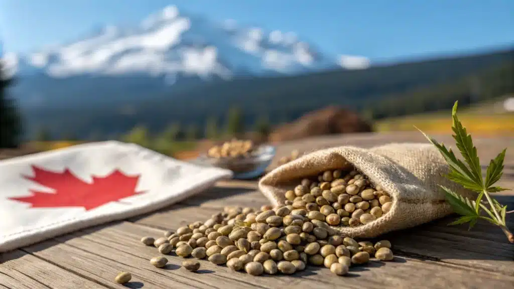 cannnabis seeds growing outdoor in canada