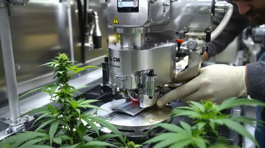 Cultivator maintaining an automatic pot trimmer with stainless steel components.