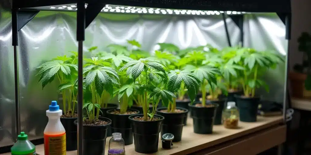 Growing cannabis at home that requires attention to detail.