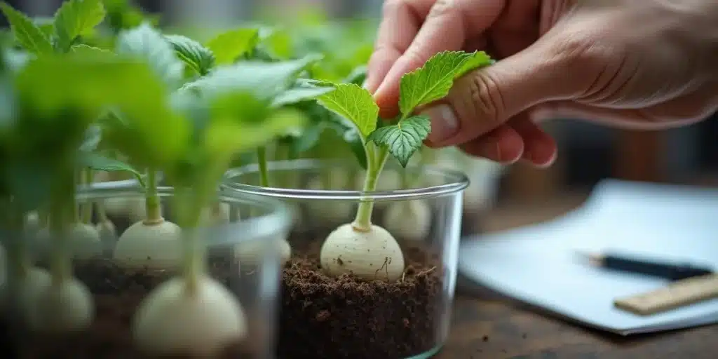 Hand placing cannabis clone in soil container: best methods for cannabis cloning.