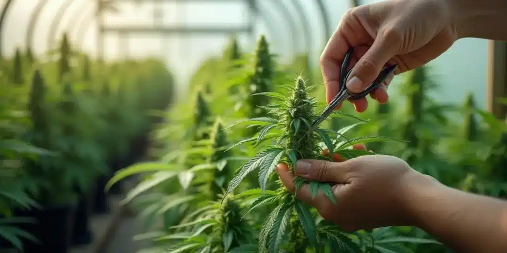 Pruning cannabis in a greenhouse for cloning: best methods for cannabis cloning.