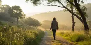 Person enjoying nature with cannabis treatment for arthritis products symbolizing natural pain relief.