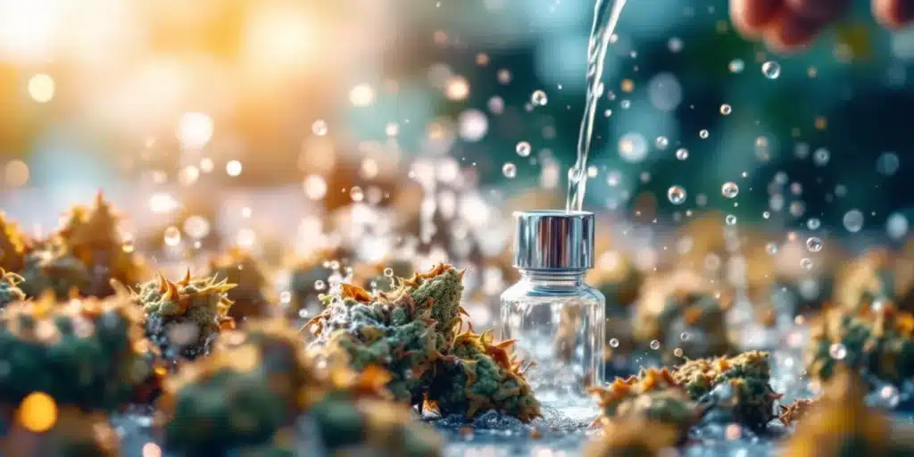 Proper bud washing technique to remove contaminants from cannabis.