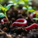 Red worms in cannabis soil for nutrient enrichment