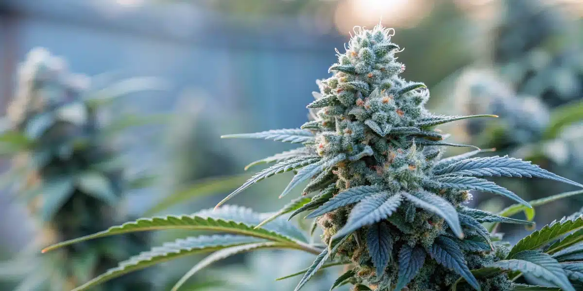 Step-by-step infographic on growing Fruit Strain CBD, covering genetics, terpene profile, therapeutic effects, and growth conditions