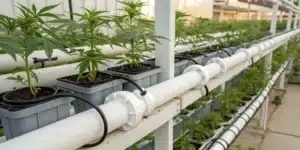 Modern Outdoor Hydroponic Systems showcasing streamlined design and nutrient delivery