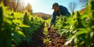 Managing photoperiod cannabis plants outdoors for healthy and robust development.
