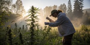 Plant Sap Analysis for Cannabis: Monitoring Nutrient Flow at Sunrise.