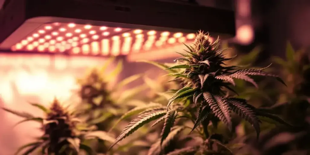 Cannabis-infused ingredients and beer on a kitchen table with a chef in the background