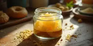 Finished Cannabutter from Kief Stored for Baking.