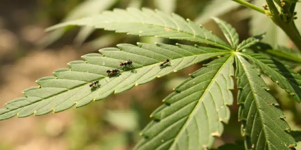 Realistic image of an indoor grow tent with reflective material, advanced lighting, and organized hydroponic systems enhancing cannabis growth.