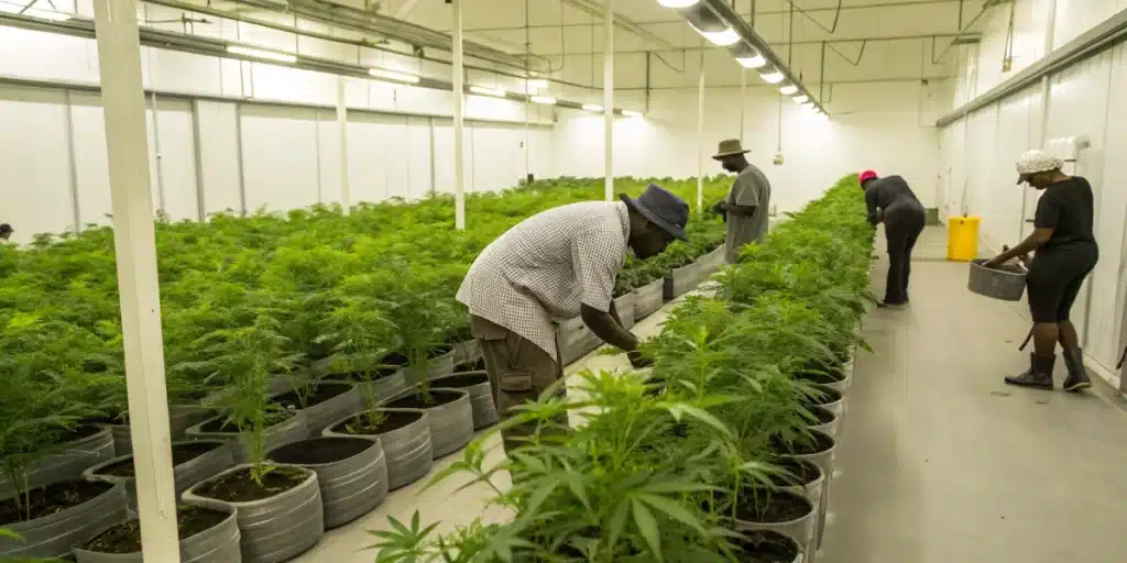 Licensed facility exemplifying is marijuana legal in Jamaica practices.