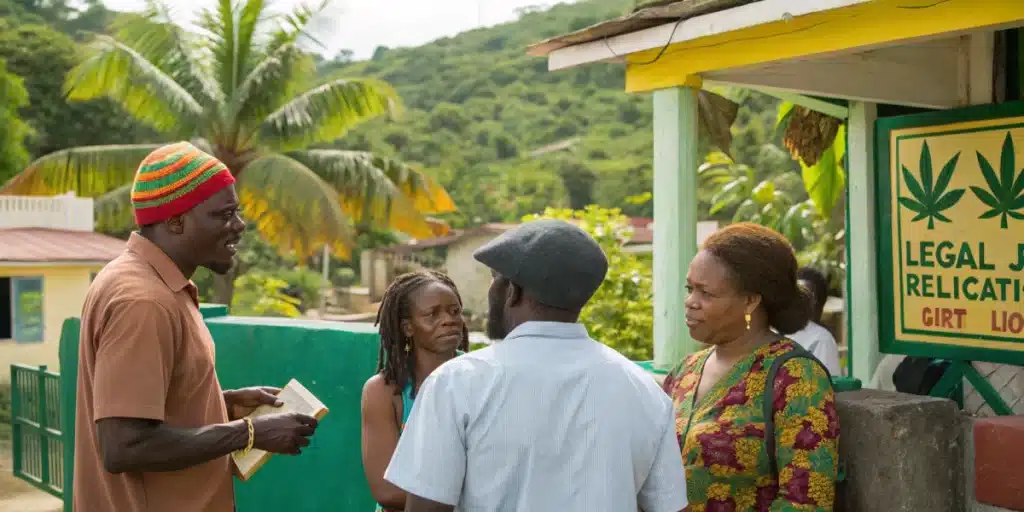 Community discussion reflecting is marijuana legal in Jamaica perspectives