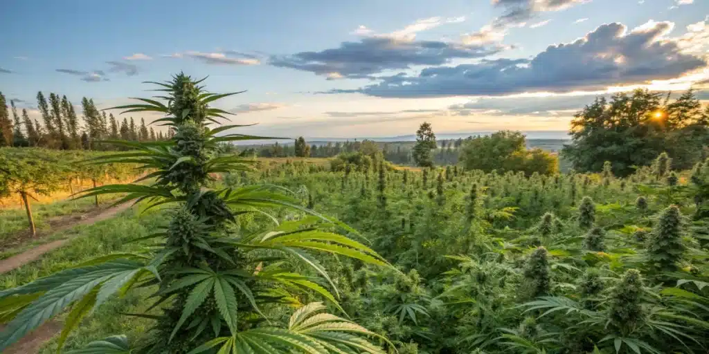 do weed plants grow back every year in a lush outdoor garden