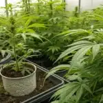 Realistic view of plants with enhanced root systems from a root booster for plants.