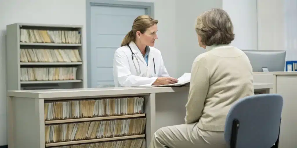 Patient and doctor reviewing medical cannabis permissions under russia weed laws.