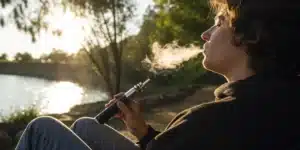 Realistic view of a vaporizer’s internal heating element and chamber, demonstrating how do weed vaporizers work through advanced technology.