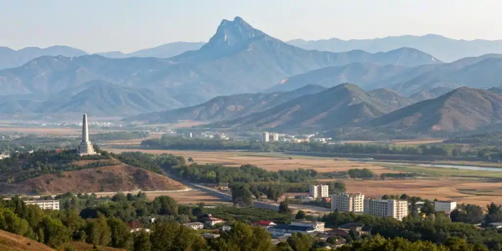 Global map with North Korea highlighted, exploring weed is legal in north korea.