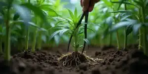 Does pruning cannabis encourage root growth at the early vegetative stage?