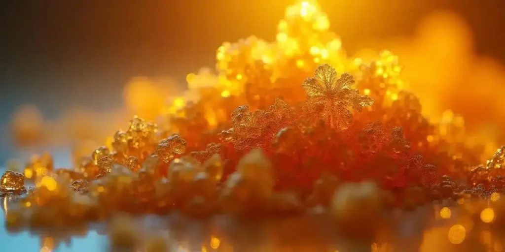 Detailed image of solventless ice water extraction process for cannabis hash