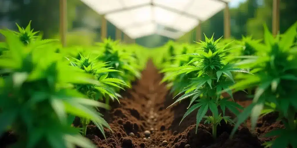 Grow Budmint cannabis outdoors in full sun for strong yields.