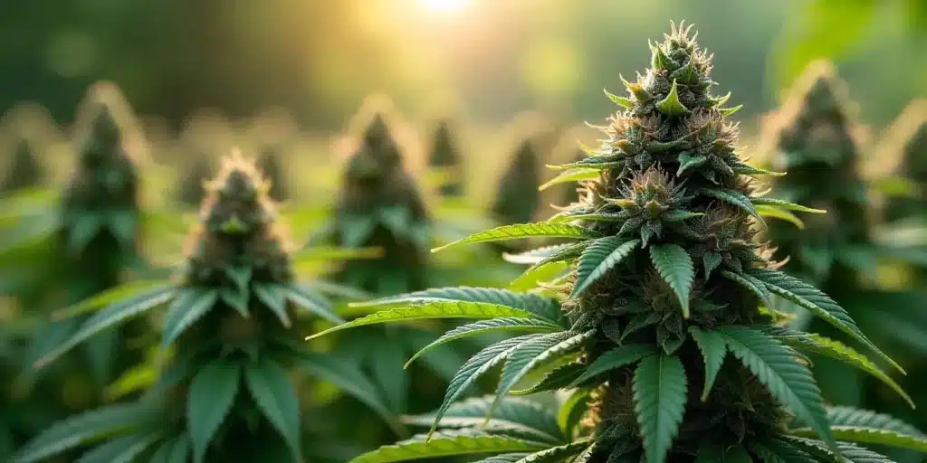 Grow Cake Bomb outdoors for dense buds with sweet vanilla aroma.