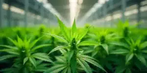 California Orange Regular plants growing in a high-tech greenhouse.