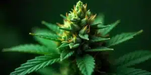 Candy Kush Fast Version bud with orange pistils.