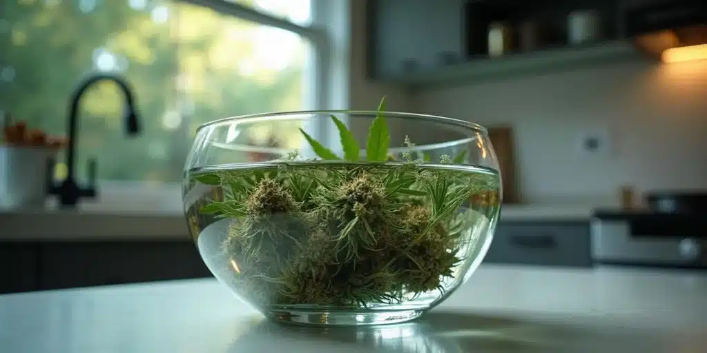 Preparation of cannabis parts for medicinal purposes, exploring eating cannabis roots as a natural remedy.