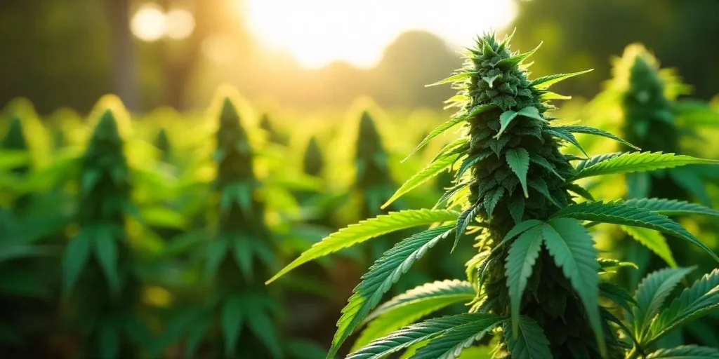 Tall Afghan Hawaiian x Laos x Jamaican plants thriving outdoors.