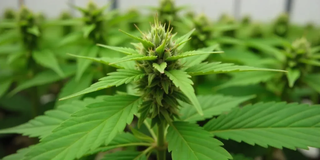 Grow CBD Strawberry (125) dense buds forming indoors.