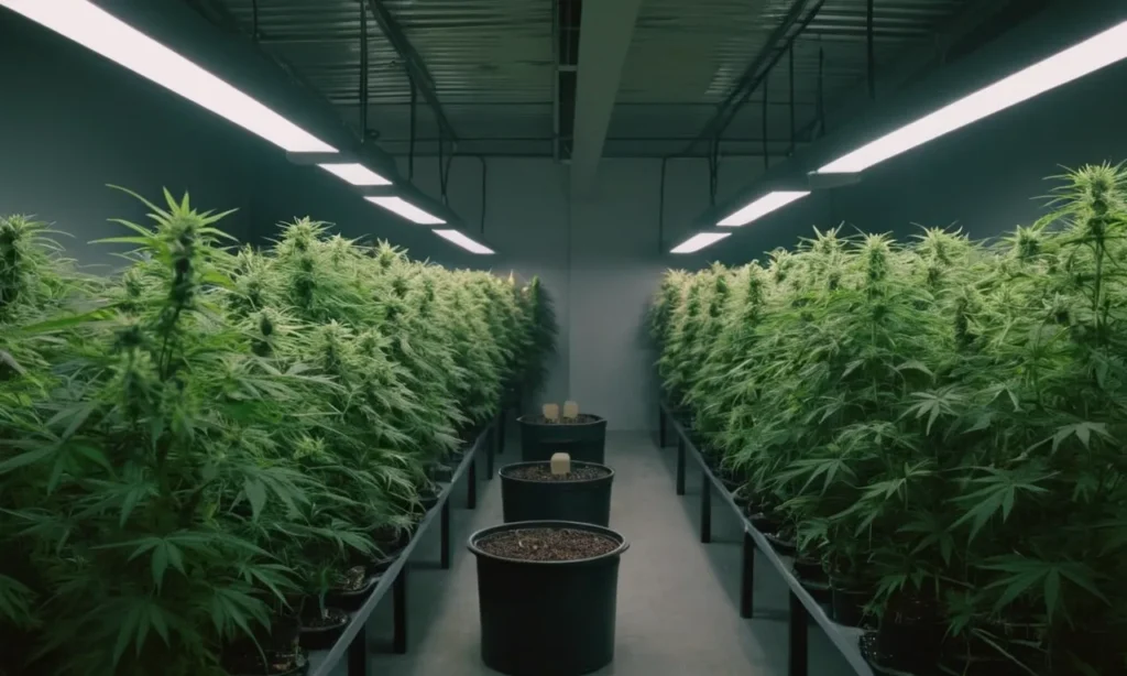 Grow Cinderella 99 x Blueberry in optimized indoor LED setup.