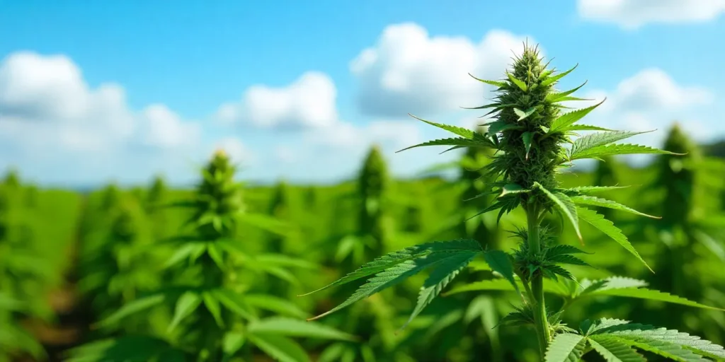 Outdoor-grown CBD Super Silver (11) in full flowering phase.